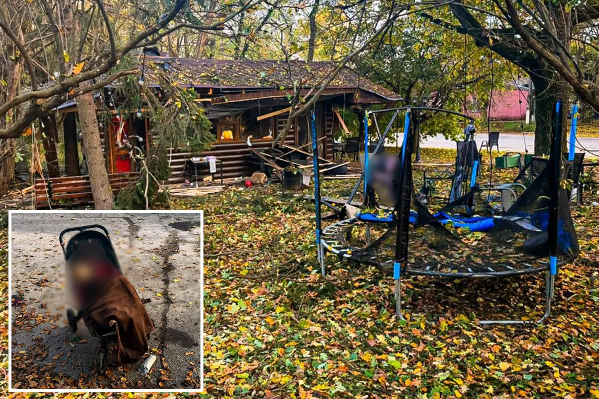 nypost's tweet photo. Russia kills Ukrainian 1-year-old in stroller during strike on park - as civilian deaths surge 85% https://t.co/hsKrSuQI7J https://t.co/XHIiJ8wNMa