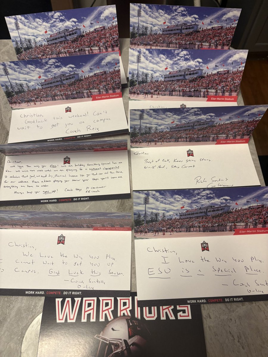 ChristianK_70's tweet photo. Thank you for all the love!! @ESU_Football @CoachSantella https://t.co/AHBKfieYx0