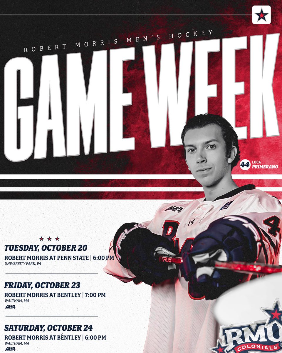 RMUMHockey's tweet photo. 3️⃣ away games this week! https://t.co/WlQNOGPXm3