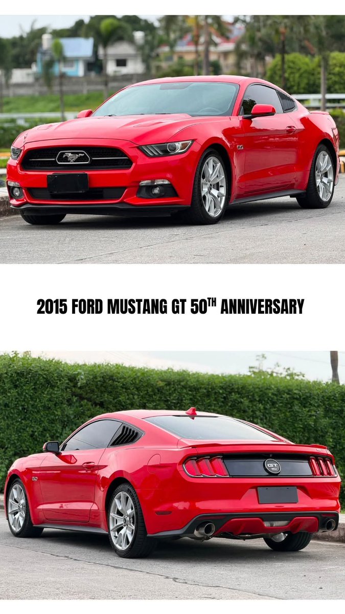 km_creates25's tweet photo. 2015 Ford Mustang GT “50th Anniversary” 
Mileage: 11k+ Original Mileage

2018 Ford Mustang GT Loaded
Mileage: 25k+ Original Mileage
Ending Plate: Tuesday Coding

2018 Ford Mustang GT
Mileage: 6k+ Original Mileage
Ending Plate: Monday Coding

All units are first owner
Location: Bacoor, Cavite