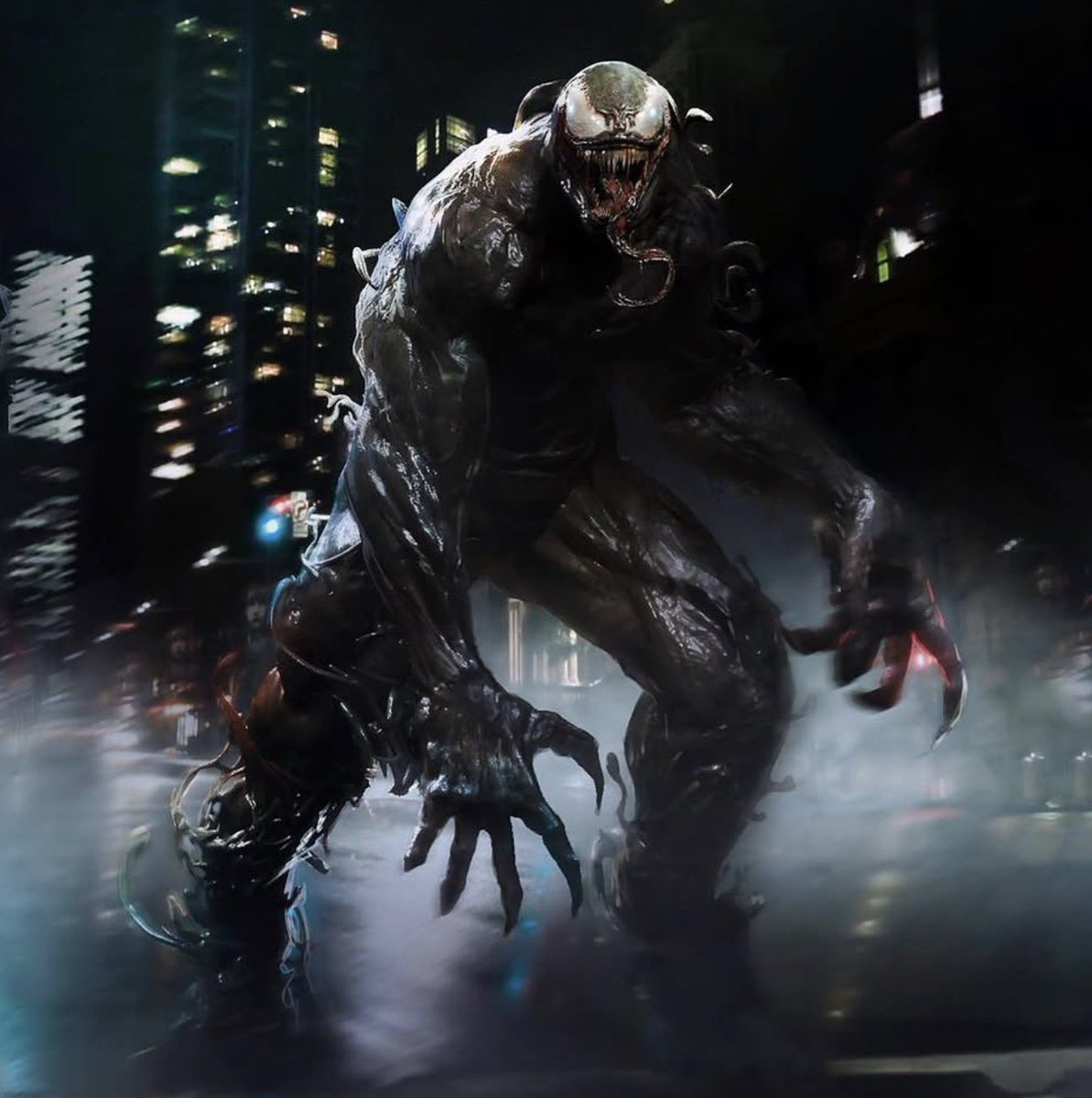 ItchyTasty_'s tweet photo. Venom! Concept art from the first movie . One of my most favorite jobs I got to work on . Brought in all my comic books and rolled them out to the rest of the team at the time . Had a blast on these . Did a ton of concepts for it , and really channeled Mark Bagley whilst doing it https://t.co/vvtP5ETRPb