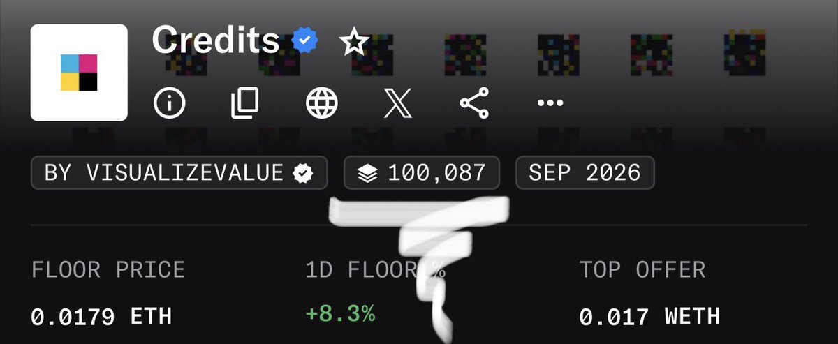 WaveLength23's tweet photo. @jackbutcher @collectible Only 2 Statements to mint and we’ll be sub-100k on Credits! 👀 https://t.co/EAdwixGFrc