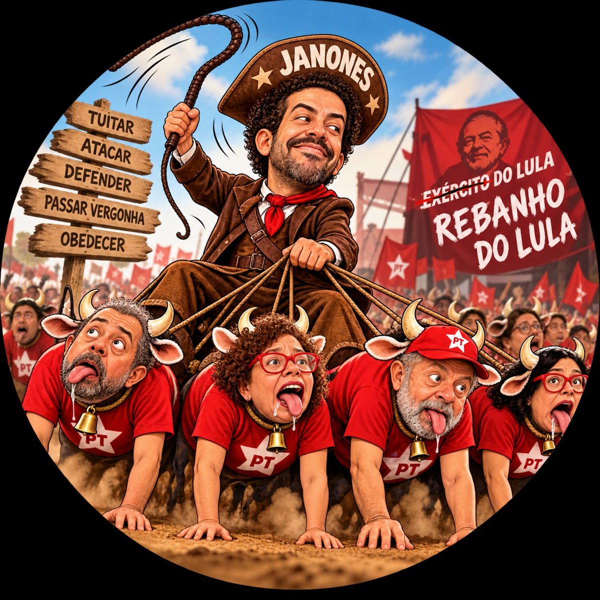 sallylisvalle's tweet photo. @CarlosBolsonaro O General do exército das mulas 😂 https://t.co/8n1NjDdANq