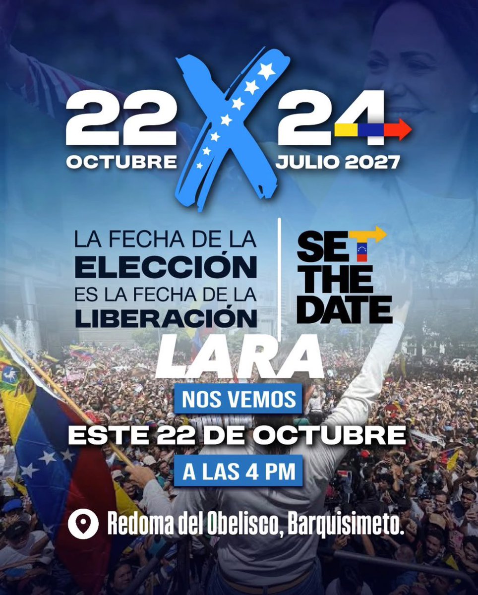 ConVzlaComando's tweet photo. 📍Lara 
Redoma del Obelisco, Barquisimeto 

#SetTheDate https://t.co/2zctgOt5Fq