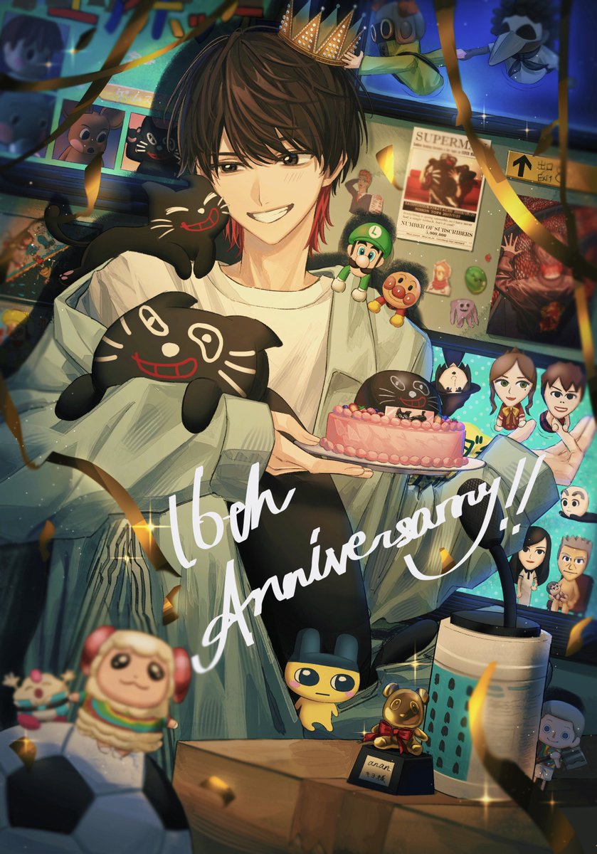 LoneT0P4k's tweet photo. 過去絵まとめですがずっとこれからも大好きです、おめでとうございます😼🎉 https://t.co/0ZJHCTYgzw