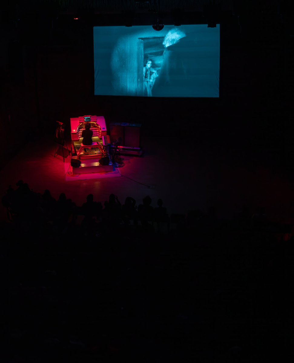 nmc_canada's tweet photo. That’s a wrap on 100 years of Faust! 🎬

Thank you to everyone who joined us for three nights of F. W. Murnau’s silent cinema masterpiece, brought to life with a live score by multi-instrumentalist Chris Maric on NMC’s Allen Theatre Organ.

Presented in partnership with @CalgaryCinema, this centennial celebration brought a century-old tale of demons, angels, and deals with the devil back to the big screen.

Look back at Faust’s 100th anniversary!

📸: Jaxi Barton