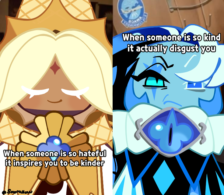 Smorallow's tweet photo. I got the meme done! i think people have done this already but i wanted to draw it as well! >:J

#cookierun #cookierunkingdom #cookierunkingdomfanart #shadowmilkcookie #purevanillacookie #shadowvanilla https://t.co/Lzmwpj15vY