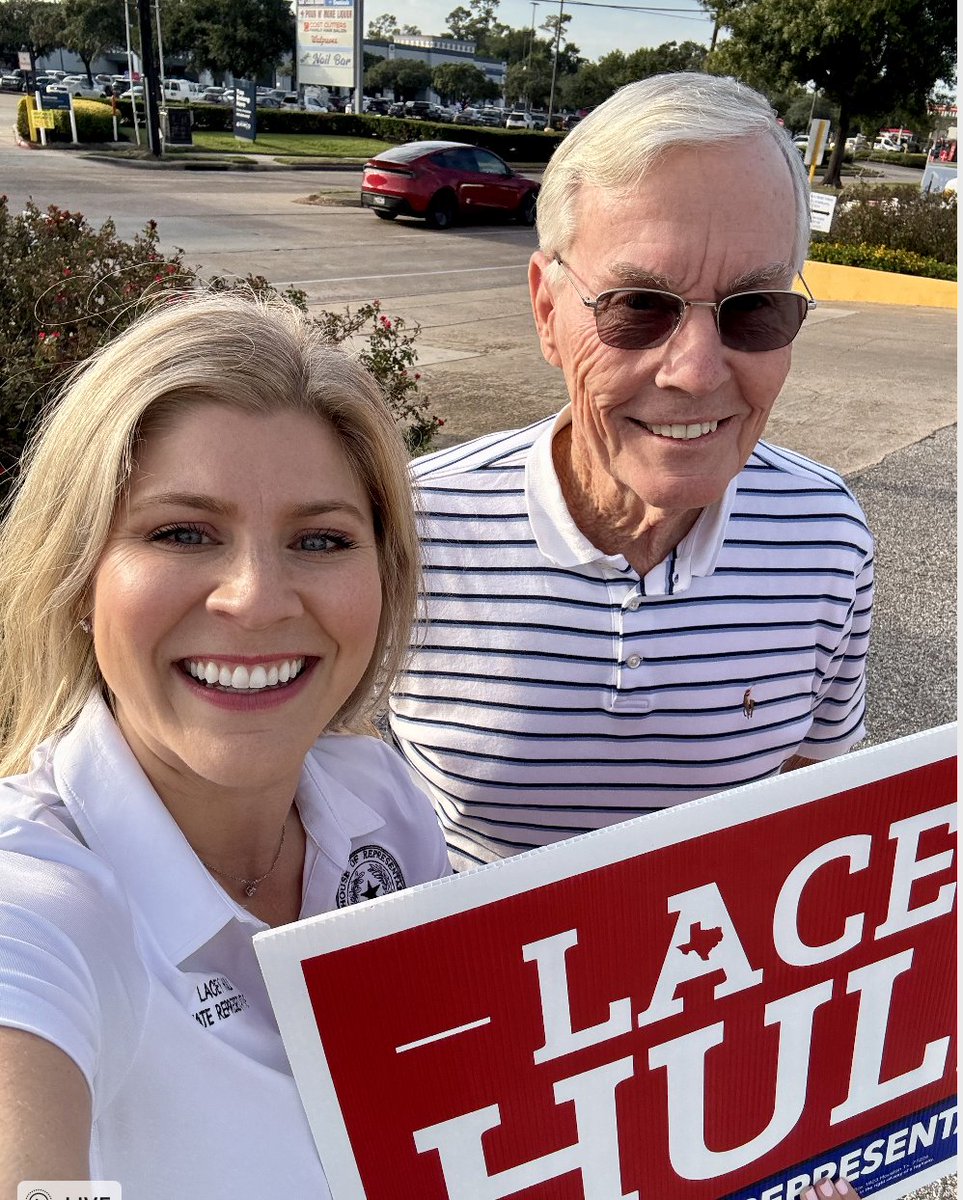 LaceyHullTx's tweet photo. What a great day to kick off Early Voting! Governor Abbott was here today to help get things started, and I’m at Trini Mendenhall Community Center with supporters as we work to get out the vote! There’s still an hour and a half left on the first day of Early Voting. If you haven’t voted yet, make a plan and head to the polls! I would be honored to have your vote in my reelection.