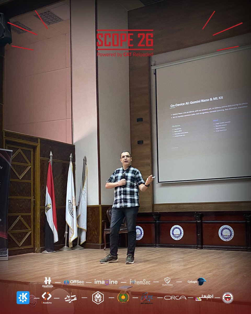 CATReloaded's tweet photo. بخبرةٍ استثنائيّة، كشف لنا المهندس علي منصور (Senior Android Engineer &amp; GDE Mentee) أسرار بناء وتنسيق تطبيقات أندرويد احترافية قادرة على الصمود والتميّز في السوق.

كونوا على استعداد لمزيدٍ من الإبداع!
#Scope26
#CATReloaded https://t.co/cRD8RFZUVN