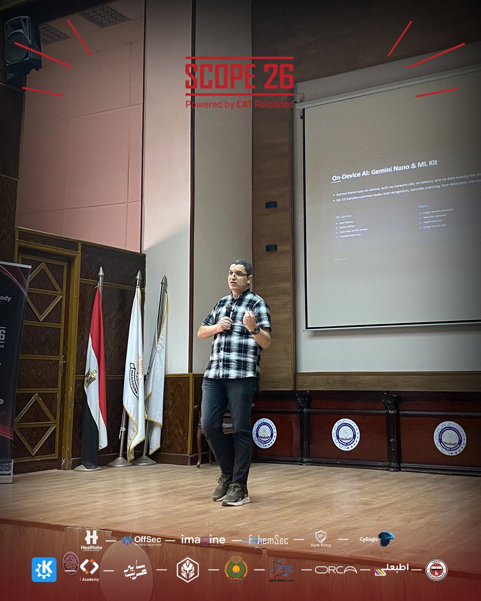 CATReloaded's tweet photo. بخبرةٍ استثنائيّة، كشف لنا المهندس علي منصور (Senior Android Engineer &amp; GDE Mentee) أسرار بناء وتنسيق تطبيقات أندرويد احترافية قادرة على الصمود والتميّز في السوق.

كونوا على استعداد لمزيدٍ من الإبداع!
#Scope26
#CATReloaded https://t.co/cRD8RFZUVN