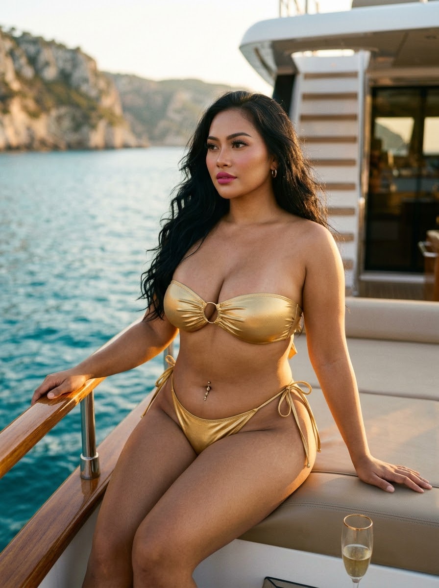BikiniLensAI's tweet photo. Golden hour hits different
Soft curves, shiny gold, pure fantasy.
Which one’s your favorite? 👀

#AIArt #BikiniLens #SEABeauty #GoldBikini #aigenerated https://t.co/923D97cw8k