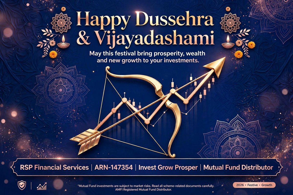 RSP_MutualFund's tweet photo. Happy Dussehra &amp; Vijayadashami! 🏹📈

Wishing you prosperity, wealth &amp; growth in your investments.

#HappyDussehra #Vijayadashami https://t.co/ZKDlTzVoEj