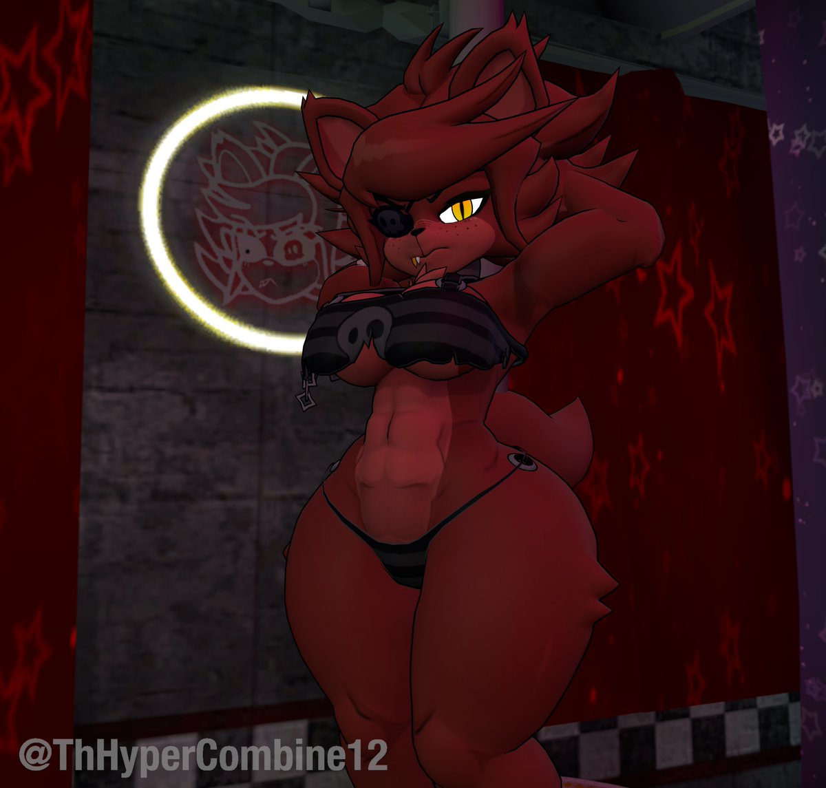Hypercombine's tweet photo. Fexa on the pole 

Credits:
Model by @CryptiaCurves 
Ported by me

Become a patron: https://t.co/4FAFTErmRV

#FNAF #Frennisnightclub #Foxy #Fexa #Garrysmod #Gmod #3D #SFM #SourceFilmMaker https://t.co/C6l3t9v6go