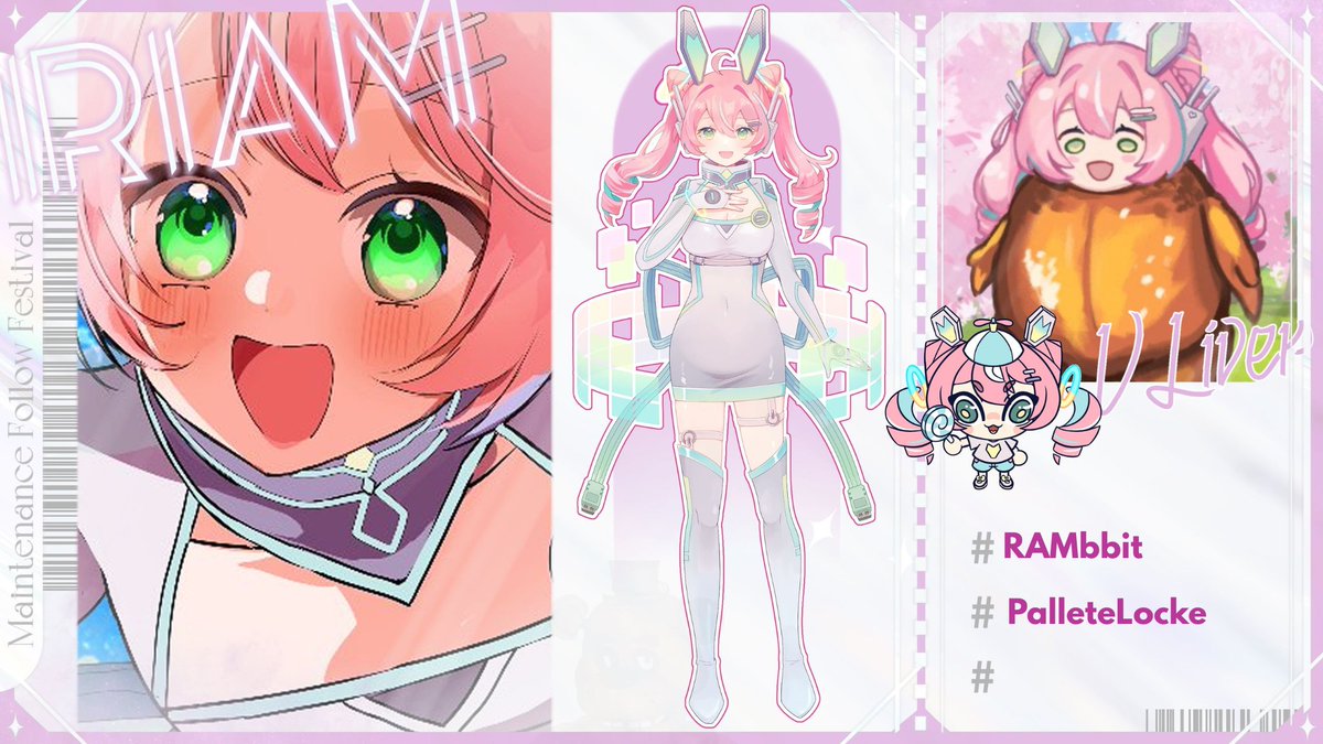 RAMbbit_VT's tweet photo. I’m Locke, your digital protector who keeps you safe under Locke and Keye!    
🐰 Artist 
💫 Indie Horror Enthusiast
📷 Silly Voice Extraordinaire!  
💫 Gremlin

#IRIAMMaintFollowFest
#IRIAMメンテ中のフォロー祭り https://t.co/bFqSnjQSwJ