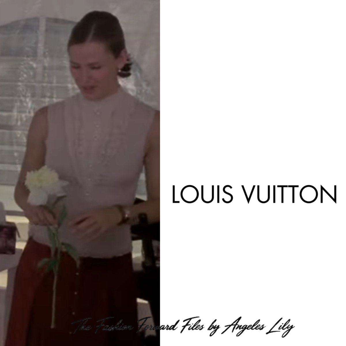 FashFwrdFiles's tweet photo. Jennifer Garner as Jenna Rink in 13 going on 30 wears a 2003 sleeveless knit and lace-trim top by Louis Vuitton #louisvuitton #13goingon30 #jennarink #jennifergarner #y2kfashion #romcom #2000sfashion #vintagelouisvuitton #00sfashion #movieoutfits #itgirl #trending #viral #fyp https://t.co/J7ATqaZqwK