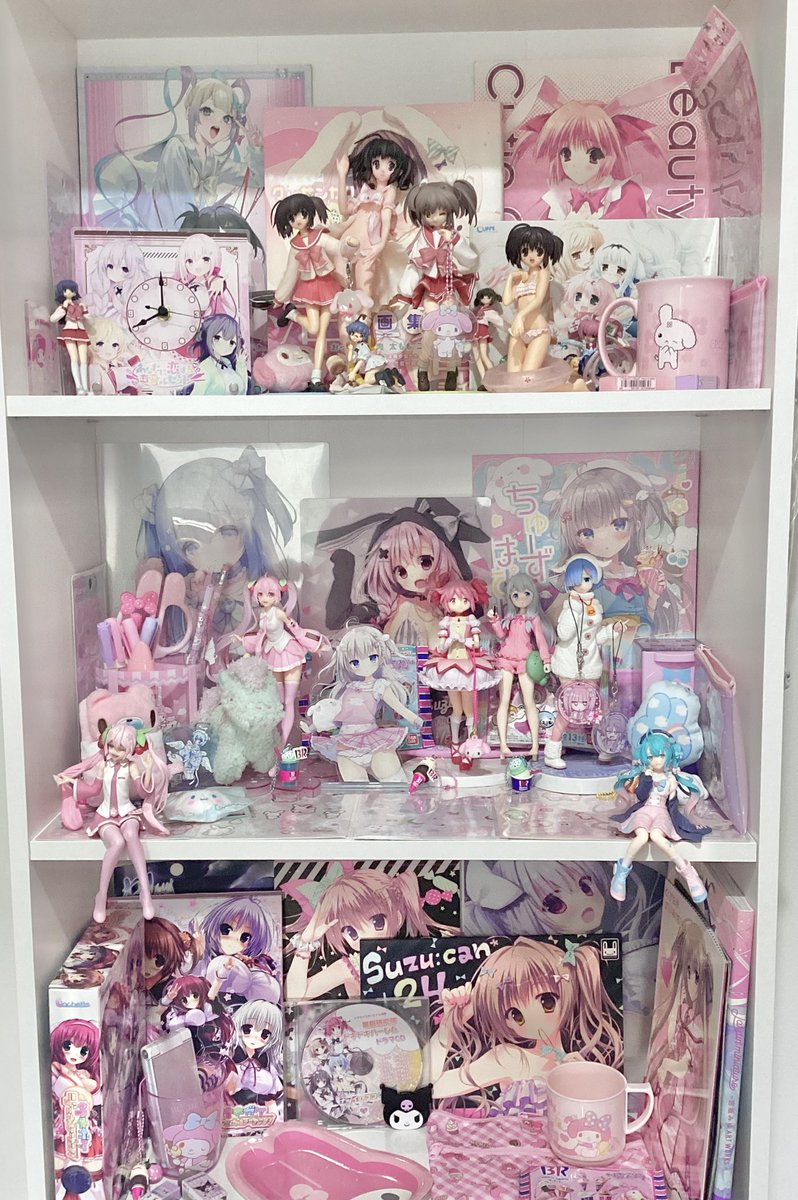 kurisuukei's tweet photo. reorganised this shelf https://t.co/dFqTeLo5yh