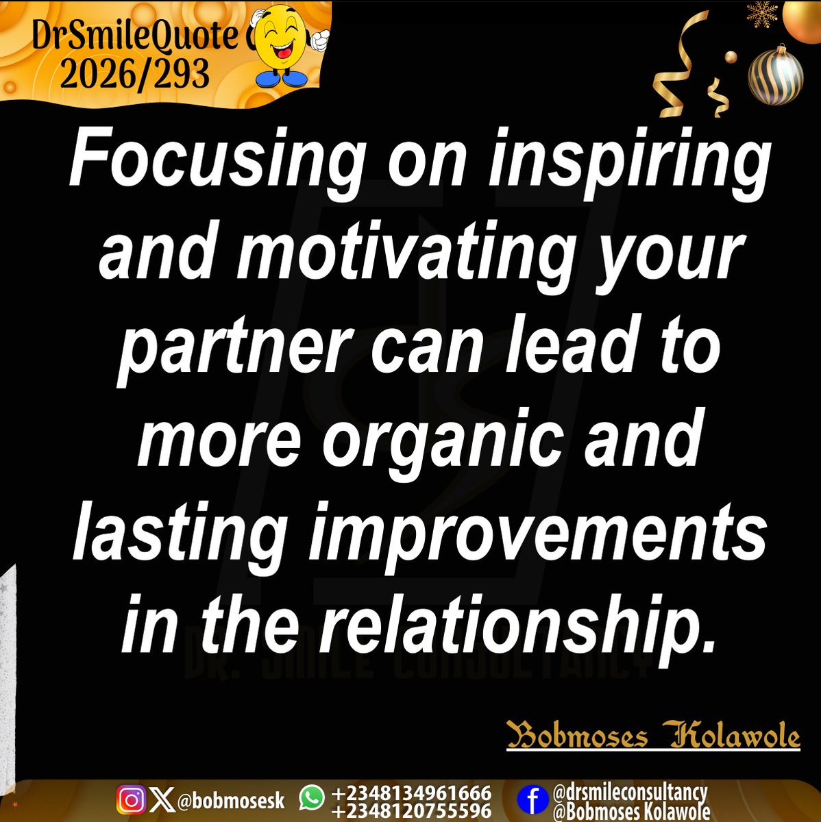 bobmosesk's tweet photo. #DrSmileQuote 
#2026/293
#relationship 
#growth 
#bedisciplined
#workonit 
@bobmosesk https://t.co/6igIHbjioo