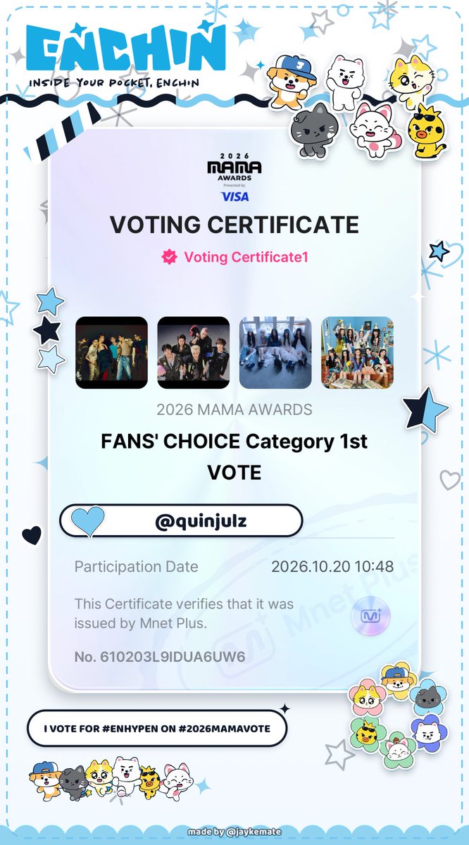 quinjulz's tweet photo. @ENHYPEN_Kstrm #ENHYPEN #2026MAMAVOTE
#엔진_MAMA_가동준비완료 https://t.co/3kmlaavc4G