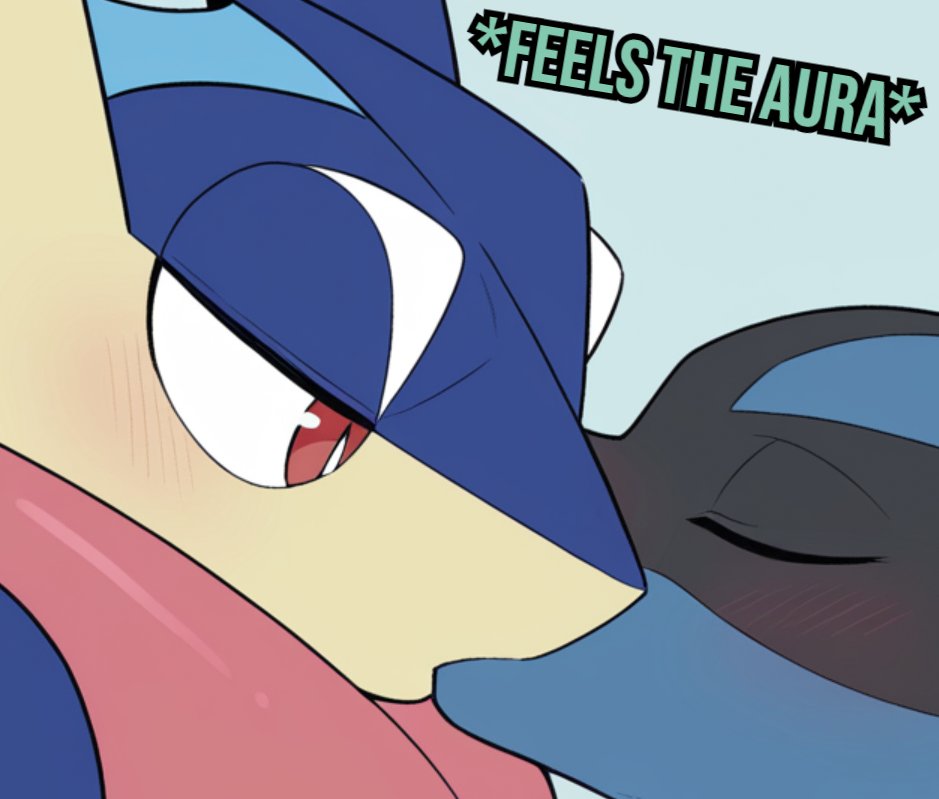 Bluecarii's tweet photo. that one gif i keep seeing
#furry #furryart #lucario #greninja #pokemon https://t.co/NkpQvwVWMm