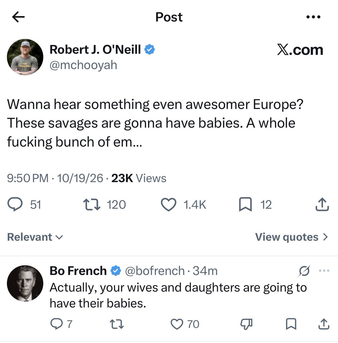 JoelWebbon's tweet photo. He is the chosen one. https://t.co/50KCTiq2bW