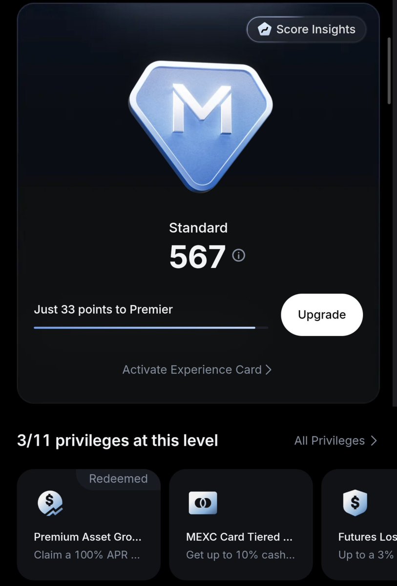 DrJubayd's tweet photo. Just checked my MEXC VVIP score 👀

Currently at 567 M-Score — only 33 points away from Premier! 🔥

What I find interesting is that MEXC evaluates your score across 5 dimensions:
📊 Trading Performance
💰 Asset Level
🔐 Security Verification
⚡ Platform Activity
📅 Account Tenure

No need to guess what's behind the number — Score Insights helps you understand the different factors.

Now I'm curious 👇
What's your M-Score, and which tier are you on?

Check yours here: https://t.co/zTsyJiWJ22

@MEXC #MEXC #MEXCVVIP