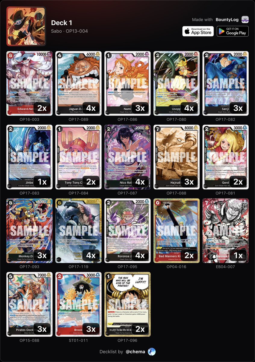 ChemaSZN's tweet photo. Another local win with the goat. Took out ground death for I’m Luffy event for more consistency. Newgate is too strong into rocks. https://t.co/QqgRbEgLqR