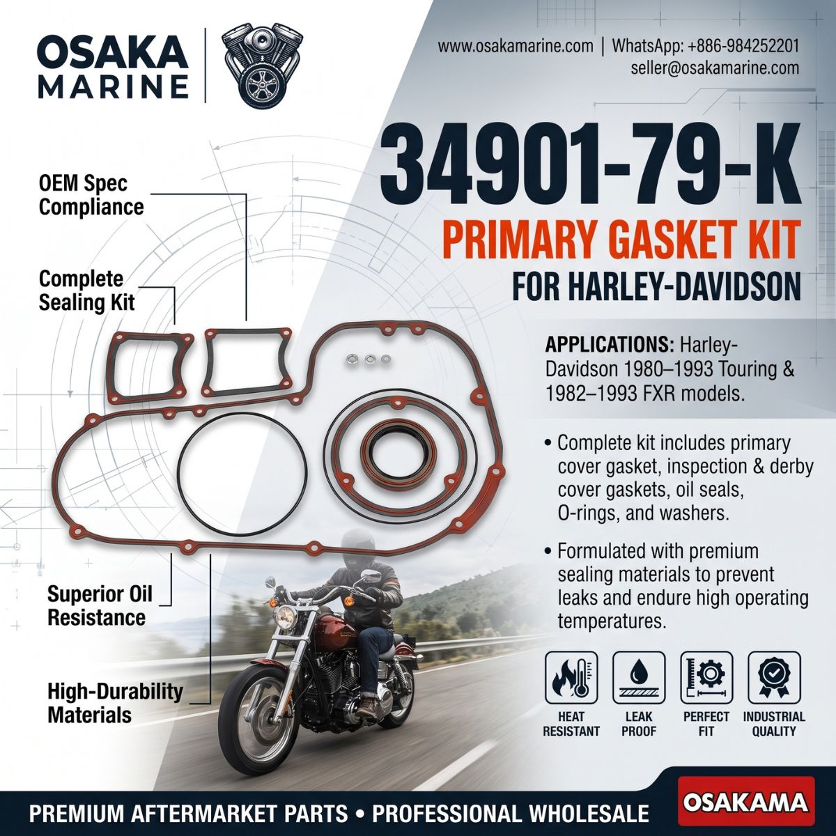 OsakaMarine's tweet photo. 🏍️ 34901-79-K PRIMARY GASKET KIT FOR HARLEY-DAVIDSON 🔧

🔗https://t.co/VcXVIlehNx

#HarleyDavidson #HarleyDavidsonParts #PrimaryGasketKit #FXR #SportGlide #TourGlide #ClassicMotorcycles #MotorcycleParts #AftermarketParts #WholesaleParts #OsakaMarine https://t.co/L5XxYf33wD