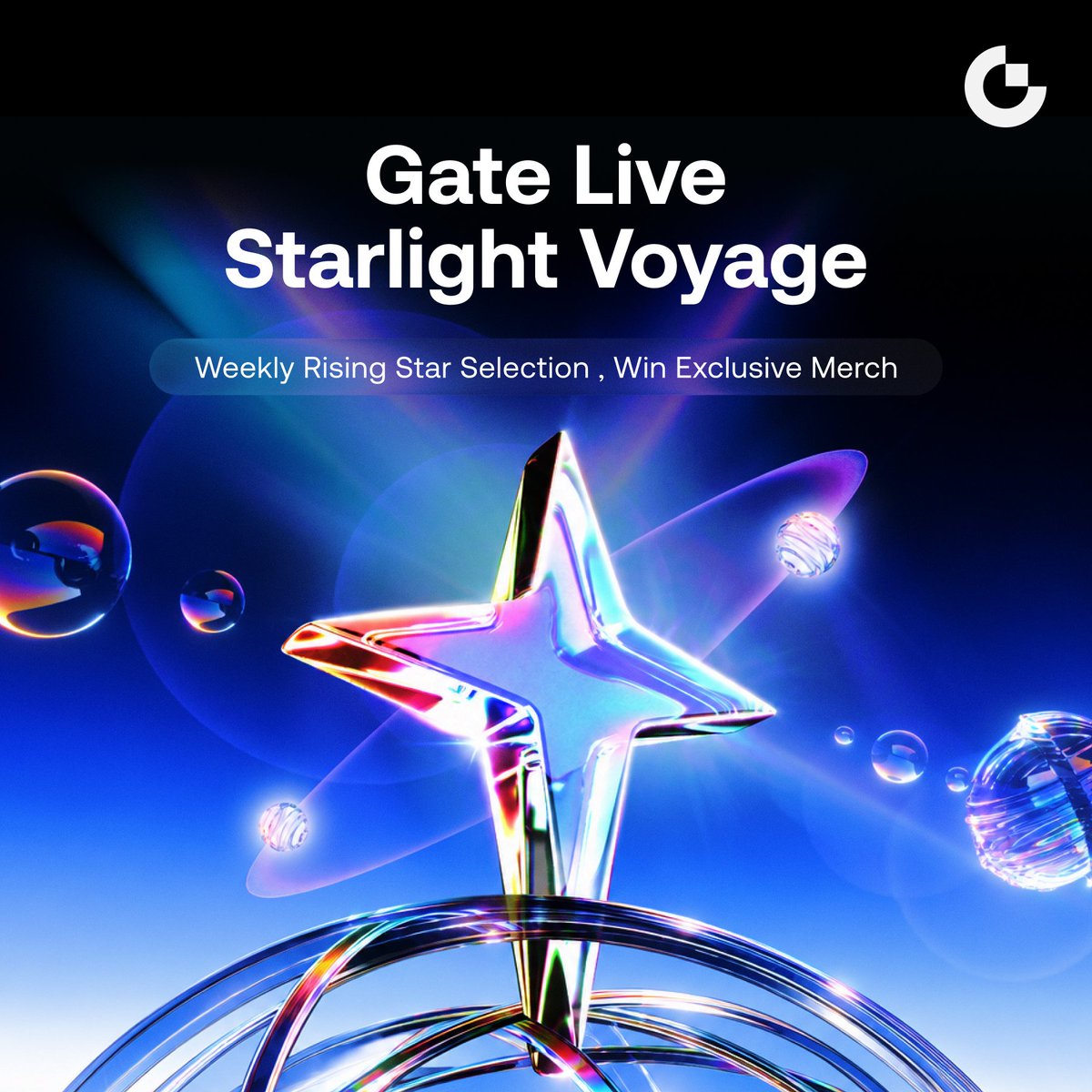 Gate__Live's tweet photo. 🌟 The Gate Live Starlight Launch Streamer Challenge is Now in Full Swing!

Every week, 10 Rising Star Streamers will be selected to unlock:
🎁 Exclusive Gate merchandise
🚀 Official traffic support
🏆 Weekly leaderboard recognition

📌 Eligibility Requirements:
✅ Joined Gate Live after January 1, 2026
✅ Complete valid livestreams on at least 3 separate calendar days each week, with each stream lasting at least 30 minutes

📅 Campaign Period: October 14 – November 14
👉 Event Details: https://t.co/X7R2WJ4h0D
👉 Go Live Now: https://t.co/kqpVwVkp4C
Start streaming now and let your talent shine!
#GateLive #RisingStarStreamer