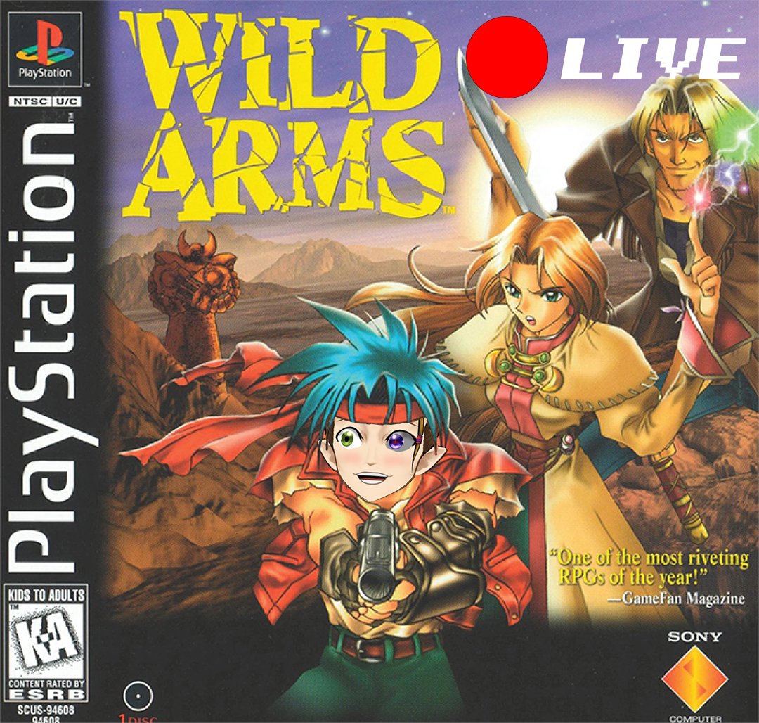DavDarkwick's tweet photo. Day 7 on Filgaia is live! 🏜️🔫
Time to explore deeper ancient ruins, unlock new ARMs, and brave the desert wasteland.
Grab a drink and join us in the tavern! 🔴
https://t.co/eJLtt4IjxZ
#VTuber #ENVTuber #WildArms #JRPG #PS1 #TwitchStreamer https://t.co/7LPZ03gS3G