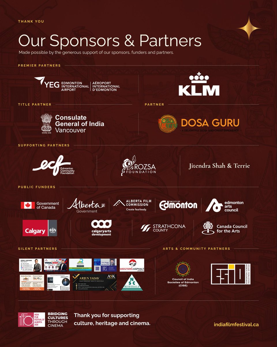 IFFA_Foundation's tweet photo. 🎬 IFFA 2026 TICKETS ARE NOW LIVE! 🎟️

14 Films | 6 Days | Oct 30–Nov 4
📍 Edmonton & Spruce Grove

🌟 Special screenings of Thaai Kizhavi & Baththa with LIVE Q&A sessions featuring filmmakers and artists!

🎟️ Festival passes & individual tickets available.

🔗 https://t.co/xIQgL82kLL

#IFFA2026 #IndianCinema #YEG