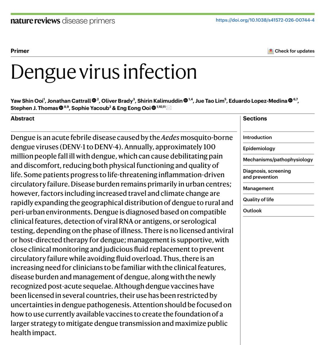 AliSMV7's tweet photo. 🔺Dengue virus infection (Nature 2026)

https://t.co/g29GMe4YD6 https://t.co/tycX9yAz6P