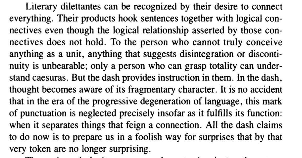 _Zeets's tweet photo. Reading Adorno’s essay on punctuation marks https://t.co/mZ87Gste4b