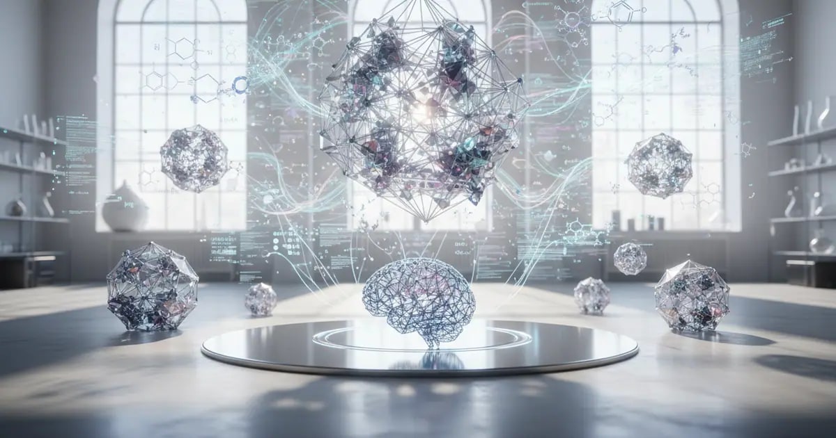 TEZIMO_com's tweet photo. MIT researchers have built a 3D-aware AI model that connects crystal structures with natural-language descriptions.

The model can reason over both atomic geometry and text, helping identify materials by properties, applications, and potential performance. For developers and builders, this points toward more useful AI tools for materials discovery, where models can search, compare, and explain candidates for batteries, semiconductors, catalysts, and other hard-tech systems.

#AI #MaterialsScience #MachineLearning #DeepTech https://t.co/XWzpSxV3aY