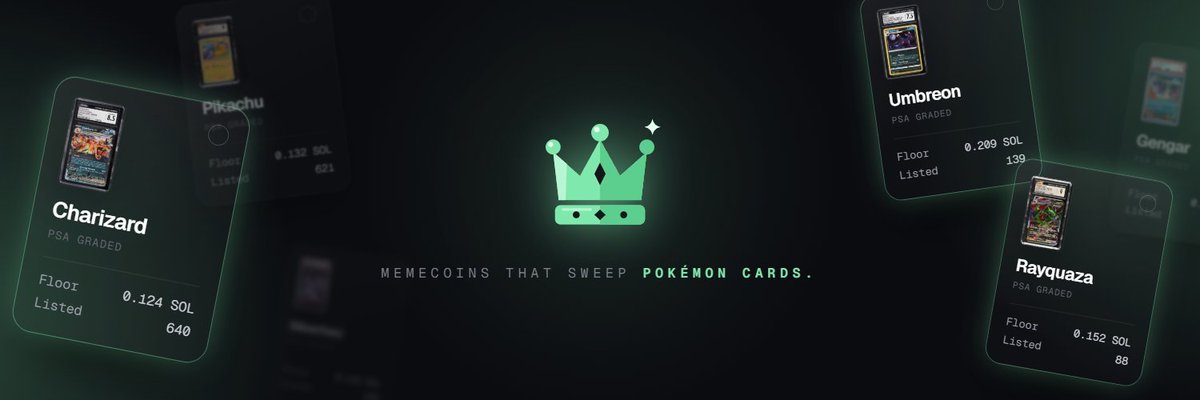 grailmarkets's tweet photo. 4/4

multiple coins can pair with the same Pokémon card collection, with 100% of their creator fees flowing into a shared sweep wallet.

as more coins launch and trade, more creator fees accumulate toward acquiring real graded cards.

launch a coin, fund a collection, and turn trading volume into real Pokémon card acquisitions.

https://t.co/cb5E4MVnvm