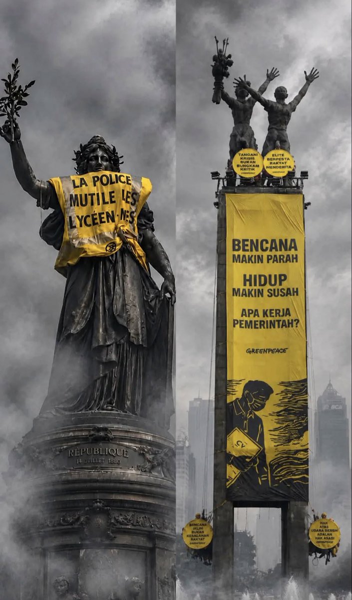 kiranioktav's tweet photo. Merinding liat banner dari Aktivis Greenpeace https://t.co/SI4CKx45x0