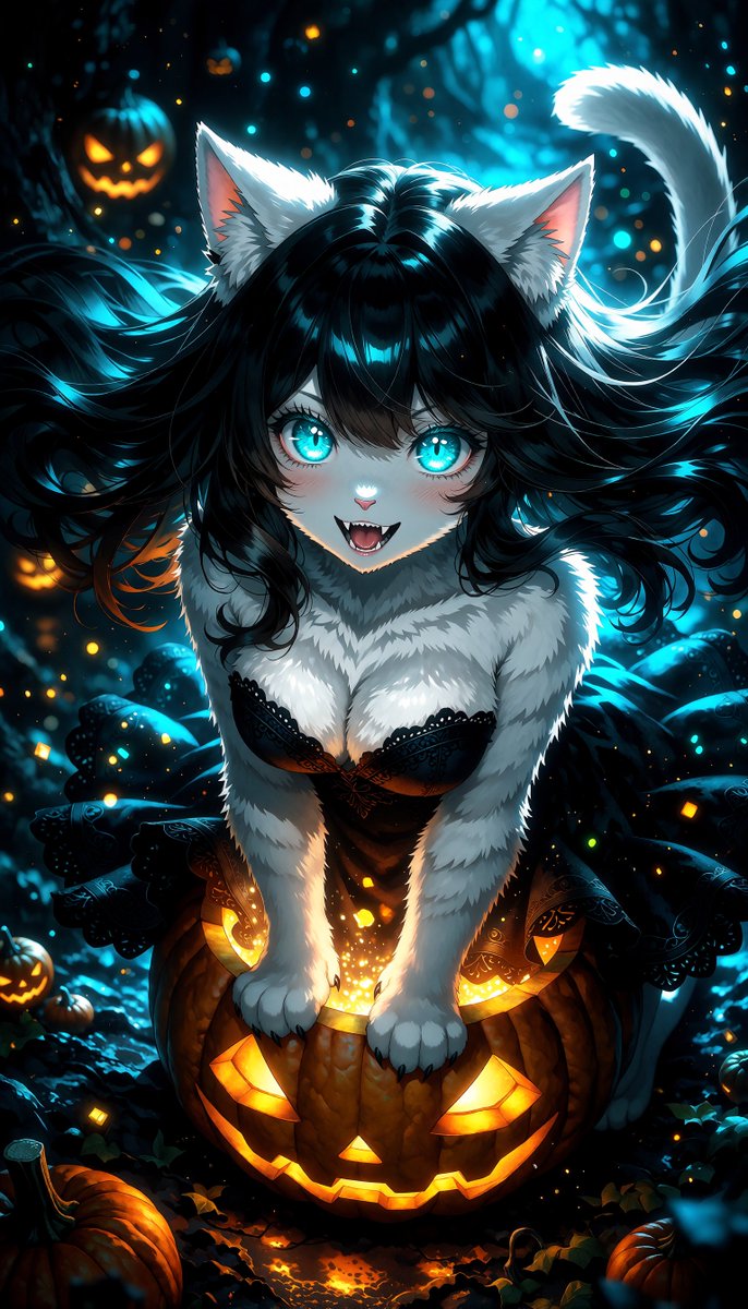 WFTverse's tweet photo. Some Jack-o-lanterns have surprises! #AIfun #WiiFit (?) #Stablediffusion https://t.co/36qwjxqNlW