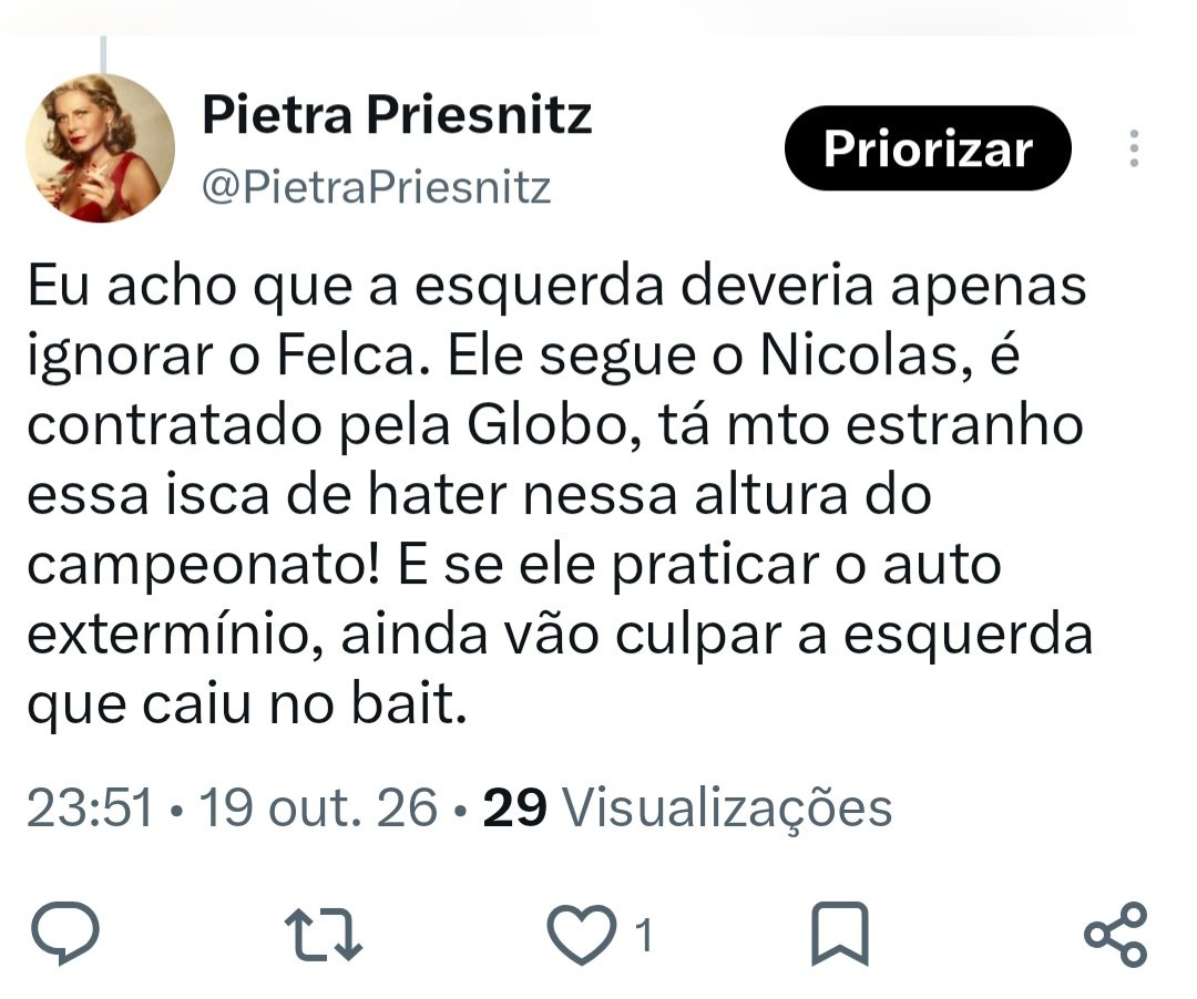PietraPriesnitz's tweet photo. @Normose_ Ele roubou todo nosso engajamento, não caiamos nessa!
#AbreOSigiloFlavio
#BolsaFamiliaSoComLula
#LulaAbriuOSigiloFlavioArregou https://t.co/Uib34QOZoj