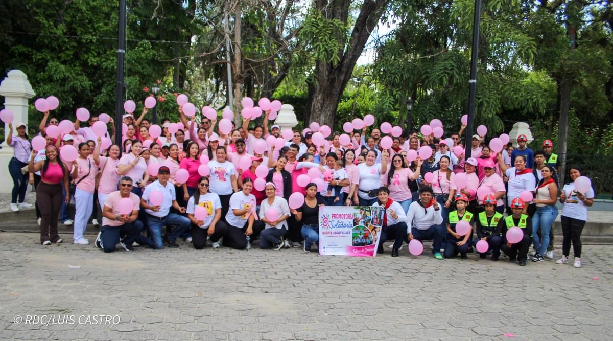 CanDigital2's tweet photo. La Promotoría Solidaria y el MINSA realizaron un gran maratón para concienciar sobre la prevención y detección temprana del cáncer de mama. 🎀 #Nicaragua https://t.co/E4r9vMlUm6