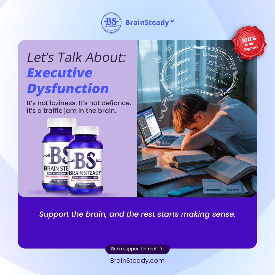 SNAP4ADHD's tweet photo. KNOWING WHAT TO DO ISN’T THE SAME AS BEING ABLE TO START. 🧠
Executive dysfunction can turn one simple task into a wall. It isn’t laziness—it’s difficulty moving from intention to action.
https://t.co/dIn677kU33 💙
#BrainSteady #ExecutiveDysfunction #BrainSupport #ADHD https://t.co/rQL3RISOIX