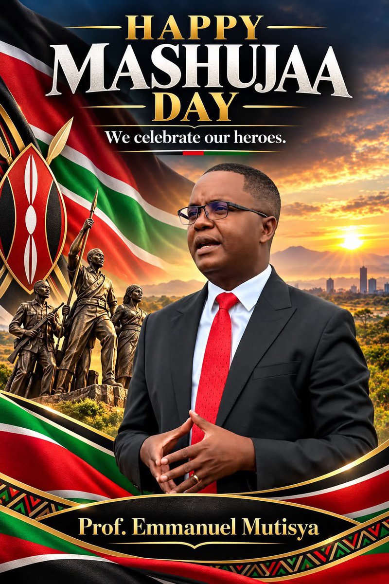 Profmutisya's tweet photo. Happy Mashujaa Day.

We are all heroes. https://t.co/C6BG0q8Uti