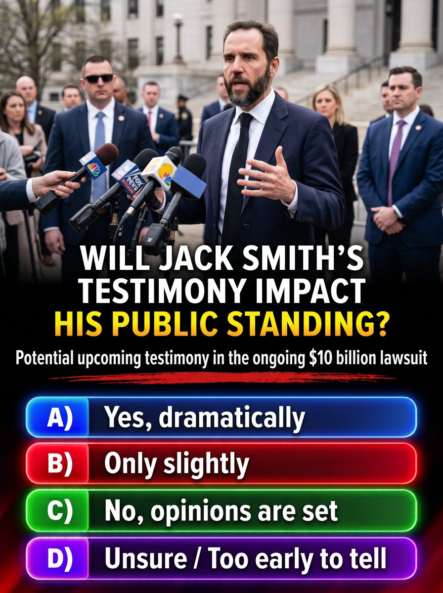 world_matters1's tweet photo. Will Jack Smith's Testimony impact his public standing? https://t.co/vvfHNCxZ5F