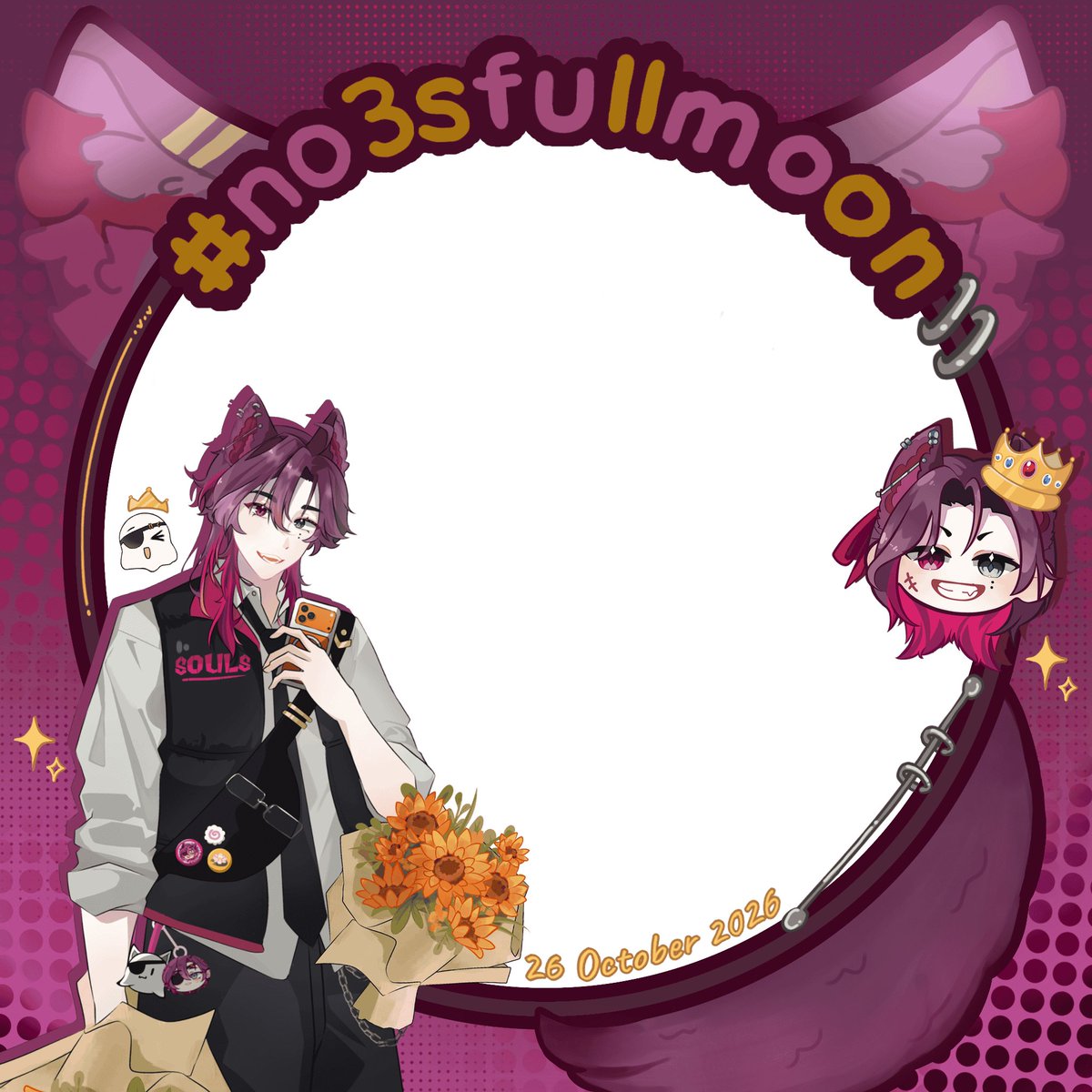 Lavondria_2's tweet photo. 💜 Noe Lavonte's Birthday Twibbon 💜

Hei Souls &amp; LavFamilia! 👻 

Because Noe's special day is just a few days away, Let's celebrate it together by using the twibbon bellow! Jangan lupa pakai hashtag nya juga ya!

🔗https://t.co/p8tIJbjyjE

#no3sfullmoon #noelavonte https://t.co/x9Kh7sNGOz