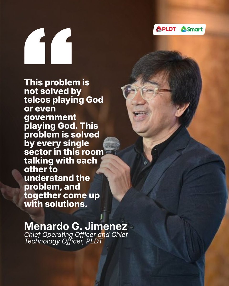 pldt's tweet photo. PLDT and @LiveSmart are calling for urgent, collective action across government, industry, schools, families, and communities to address growing threats to children in the digital world, stressing that no single sector can protect young Filipinos online on its own. Read more: https://t.co/F6Igpoz9ms
