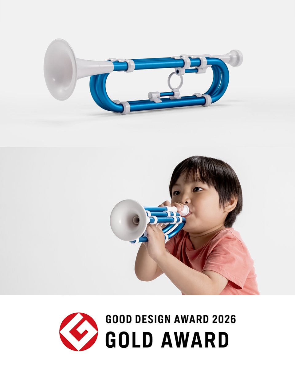 YamahaMusic_Jp's tweet photo. 🏆 ヤマハの2製品が、2026年度グッドデザイン賞 大賞・金賞を受賞！

🥁 EAD50｜グッドデザイン大賞
楽器と音響技術を融合し、ドラマーの表現の可能性を広げるデザイン。
🎺 Trova™｜グッドデザイン金賞
子どもたちが金管楽器に親しみ、演奏するよろこびに出会えるデザイン。

その他にも、4製品・シリーズがグッドデザイン賞を受賞しました。

使う人に寄り添い、新しい音楽体験を生み出す。
そんなヤマハのものづくりが評価されました。

詳しくはこちら👇
https://t.co/GgtUKFWvsv

#ヤマハ #グッドデザイン賞 #デザイン