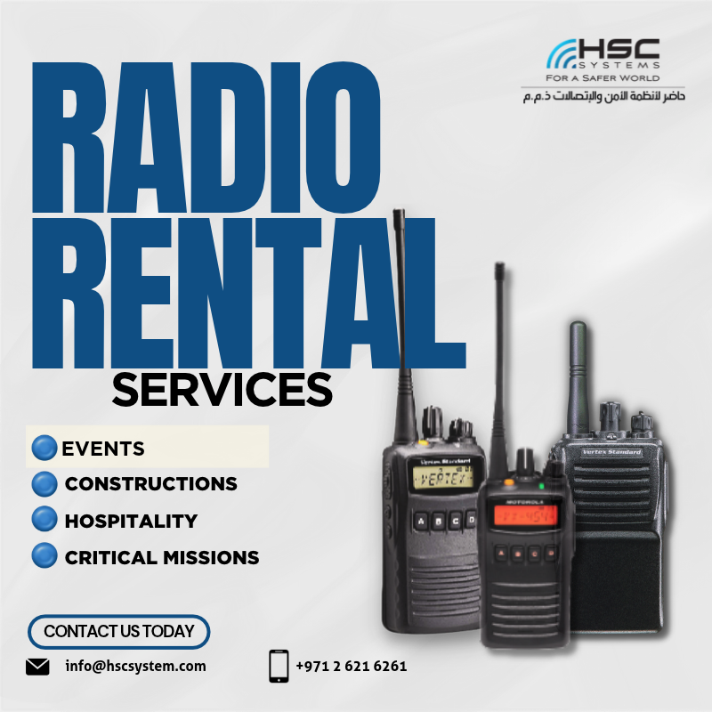 HSCSystem's tweet photo. Keep every team connected and every event moving. 📡 HSCS Radio Rental Services deliver instant communication when it matters. 

#HSCS 
#forasaferworld #uae #abudhabi #dubai  
#digitaltransformation
#HSCS #RadioRental 
#TwoWayRadio #EventComms 

#ملتزمون_ياوطن
#نتصدر_المشهد https://t.co/MBdZLiV14u