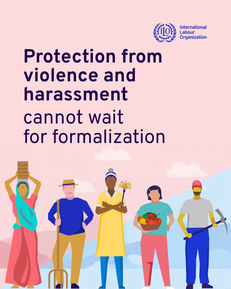 ilo's tweet photo. A new @ilo brief highlights promising practices to strengthen prevention, protection and access to remedies for workers in the informal economy.

Read more: https://t.co/ML2oAdzIbS #RatifyC190 https://t.co/2aDa5v9dhM