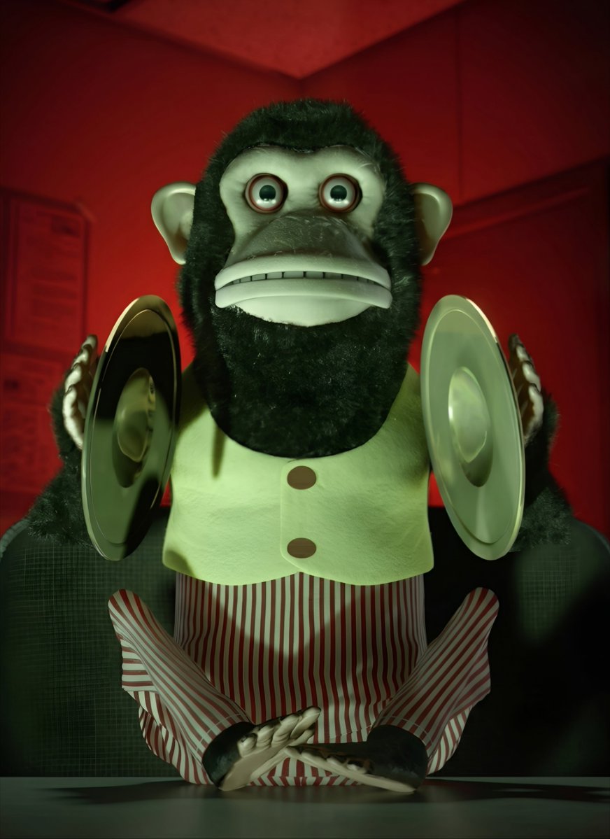 CartoonsOTMoon's tweet photo. Un dato animado hasta Beyond The Spider-Verse. Día 450:

Al director de la película de terror «The Monkey» le advirtieron que ya no podía usar el diseño clásico de monos con platillos.

Cuando preguntó la razón, se enteró que Disney lo había patentado desde TOY STORY 3. https://t.co/8HJWNx0O6C