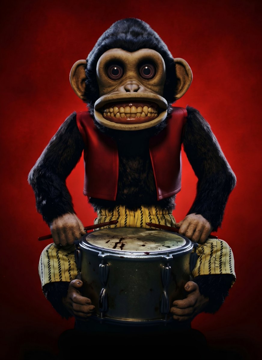 CartoonsOTMoon's tweet photo. Un dato animado hasta Beyond The Spider-Verse. Día 450:

Al director de la película de terror «The Monkey» le advirtieron que ya no podía usar el diseño clásico de monos con platillos.

Cuando preguntó la razón, se enteró que Disney lo había patentado desde TOY STORY 3. https://t.co/8HJWNx0O6C