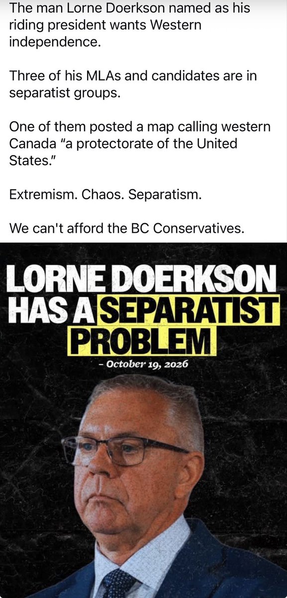peepeeLEpuke's tweet photo. @LDoerkson and his BC Con party of racists, bigots, religious zealots and lunatics

Nobody in their right mind would vote for BC’s KKK https://t.co/ImG5CcTNGr