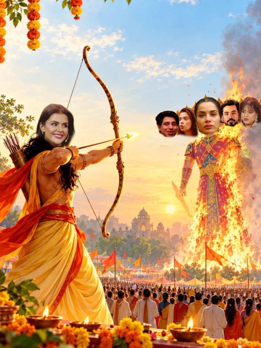 prixsunshine's tweet photo. Buraai par achhai ki jeet 🧡🏹
Happy Dussehra Everyone 

#PriyankaChaharChoudharyᅠ #RiseAndFall2 https://t.co/xuAq1dA8I0